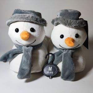 Loungable Unisex Snowmen Slippers size 9-10